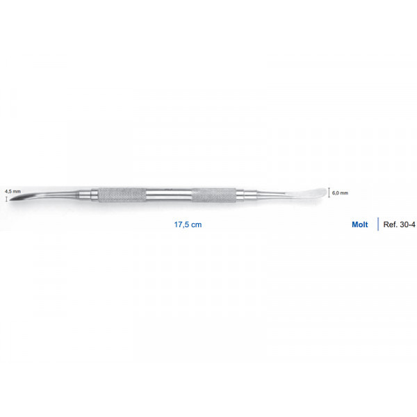 Распатор Molt, 17,5 см, 4,5-6,0 мм., HLW Dental Instruments (Германия)