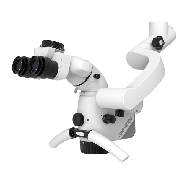 ALLTION AM-5000VFR - стоматологический операционный микроскоп с 6-ступенчатым увеличением, с встроенной камерой, вариоскопом, флуоресцентным режимом и интерфейсом Fora | Alltion (Китай)
