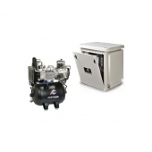 Cattani 45-238 - безмасляный компрессор для 3-х стоматологических установок, c осушителем, с кожухом, с ресивером 45 л, 238 л/мин | Cattani (Италия)