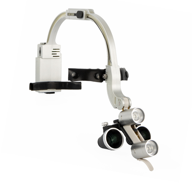 PSL - налобный светодиодный осветитель, с бинокулярными лупами 2.5x, 3.5x, 5.0x и увеличительными линзами в комплекте | Royva (Китай)