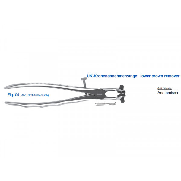 Щипцы для удаления нижних коронок, HLW Dental Instruments (Германия)