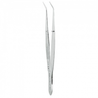 Пинцет анатомический изогнутый N1, 13 см., Asa Dental (Италия)